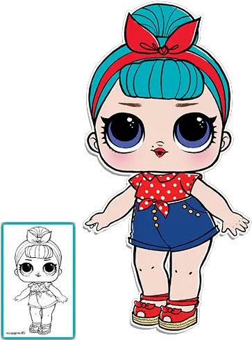  Doll Clipart Coloring Picture 1579827 Dolls Lol Surprise Characters Png Lol Surprise Dolls Png