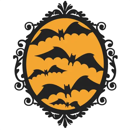  Halloween Bat Frame Svg Scrapbook Cut File Cute Clipart Skull Girl Frame Svg Png Halloween Bat Png