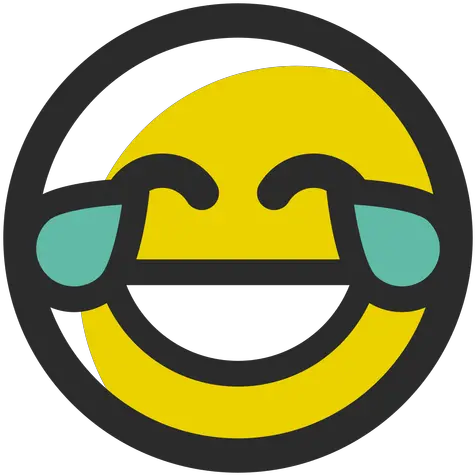  Crying Laughing Colored Stroke Emoticon Charing Cross Tube Station Png Crying Laughing Emoji Png