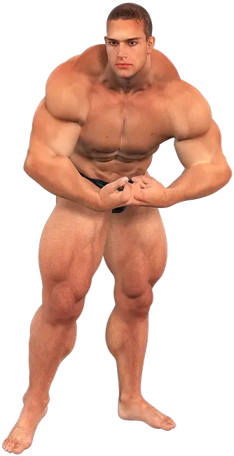  Man Muscles Fitness Studio Barechested Png Muscle Man Png