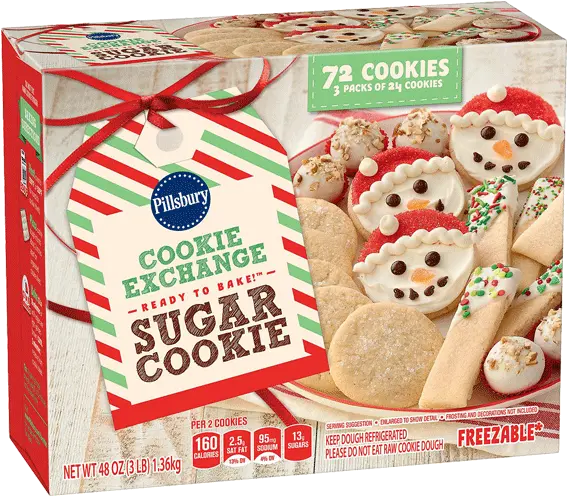  P Illsbury Sugar Cookies 3 Pk 3 Lbs U2022 Thirstyrun Breakfast Cereal Png Sugar Cookie Png