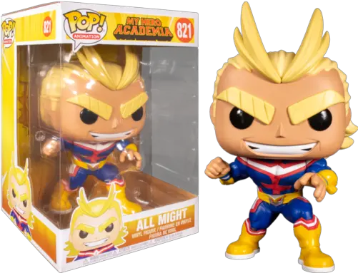  My Hero Academia Deku In Middle School Uniform Pop Vinyl All Might Funko Pop 10 Inch Png All Might Transparent