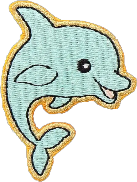  Dolphin Sticker Patch Cartoon Png Dolphin Transparent