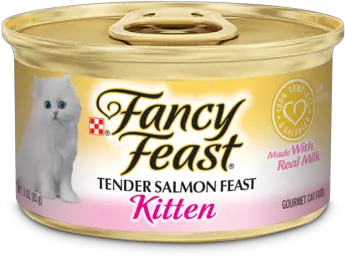  Fancy Feast Kitten Classic Paté Tender Salmon Wet Food Fancy Feast Kitten Turkey Png Kittens Png