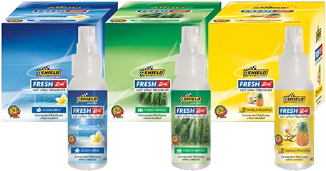  Fresh 24 Mist Spray Freshener Shield Since 1964 Fresh Car Air Freshener Shield Png Spray Mist Png