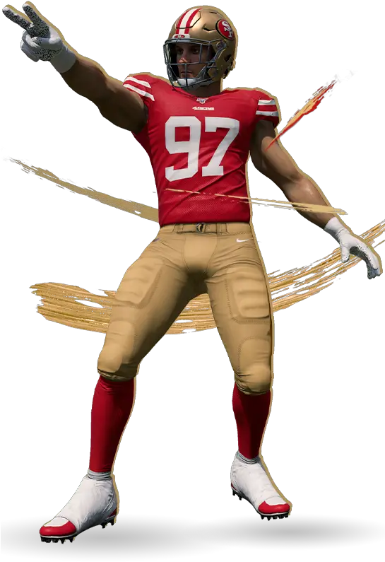  Madden Nfl 20 Superstar X Factor Nick Bosa Superstar Nick Bosa Madden 20 Png Alvin Kamara Png