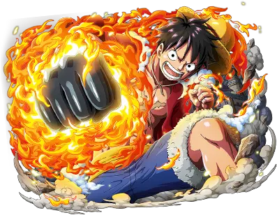  One Piece Treasure Cruise Bandai Namco Entertainment Luffy Red Hawk Hd Png Luffy Png