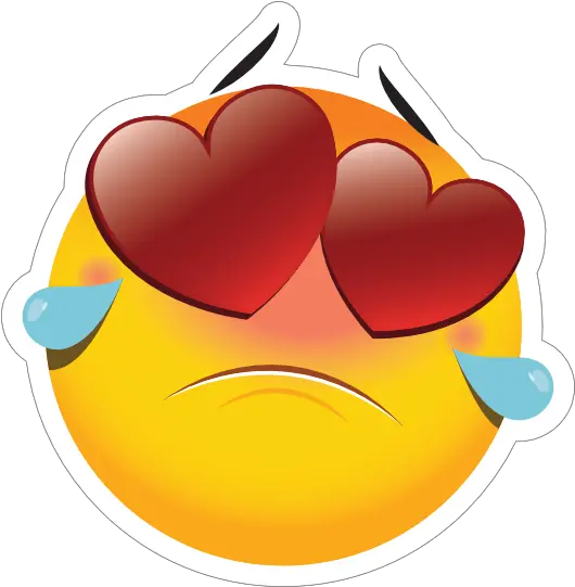  Cute Heartbroken Emoji Sticker Clip Art Png Broken Heart Emoji Png