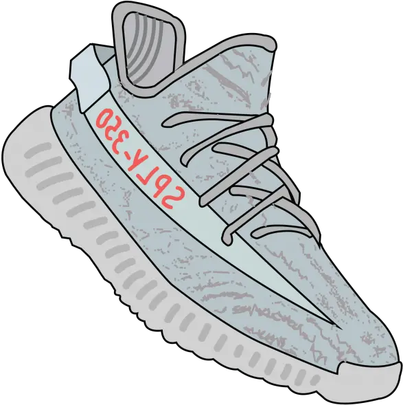  Download Yeezy Boost Blue Tint Official Transparent Background Yeezy Clipart Png Yeezy Png