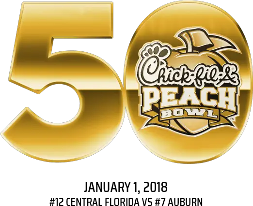  2010s 50 Years Of The Peach Bowl Peach Bowl Png Chick Fil A Logo Png