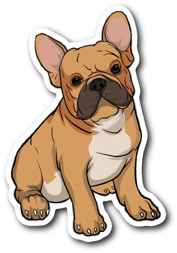  Download Hd French Bulldog Sticker Funny Gift For Cute Dog Cute French Bulldog Stickers Png Bull Dog Png