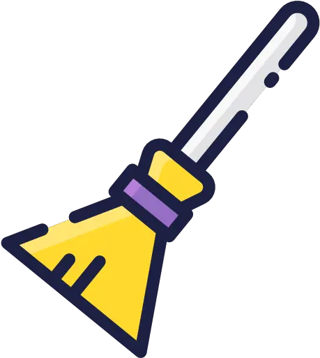  Broom Janitor Cleaning Small Icon Png