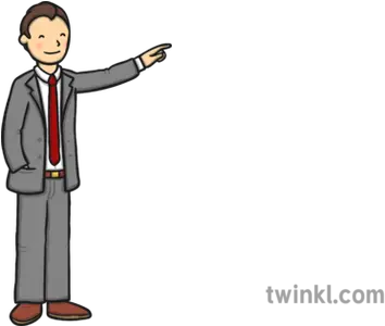  Spectator Man In Suit Illustration Twinkl Standing Png Man In Suit Png