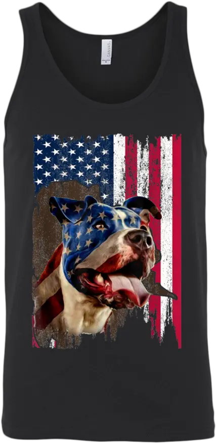  Pitbull American Flag Vintage Independence Day 4th Of July T Vegeta Pain Tank Top Png Pit Bull Png