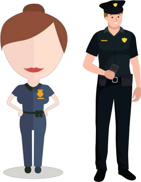  Police Officer Security Guard Cartoon Security Guard Man Peaked Cap Png Security Guard Png