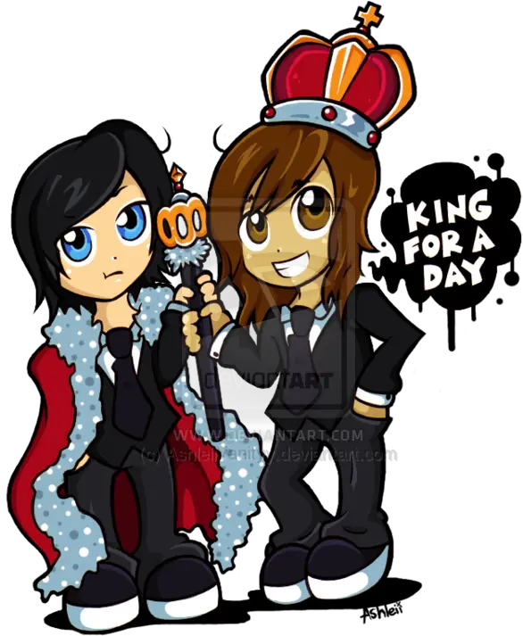  Kellin Quinn And Vic Fuentes Art All Rights To Rightful Vic Fuentes And Kellin Quinn Cartoon Png Pierce The Veil Logo