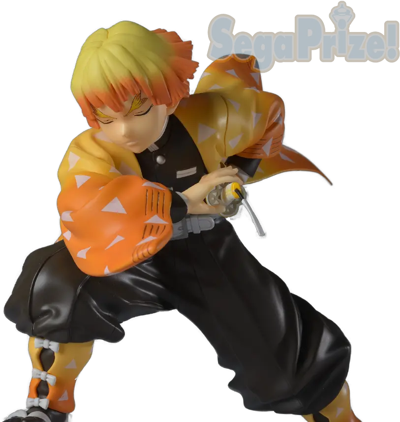  Demon Slayer Kimetsu No Yaiba Agatsuma Zenitsu Spm Prize Figure By Sega Zenitsu Sega Spm Png Demon Slayer Png