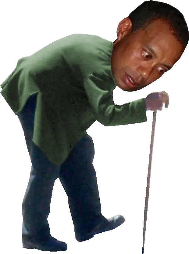  Back In My Day Augusta Was Much Tougher Says Tiger Woods Old Man Hunched Back Png Tiger Woods Png