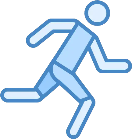  Running Icon In Blue Ui Style Running Man Creative Commons Png Running Man Icon