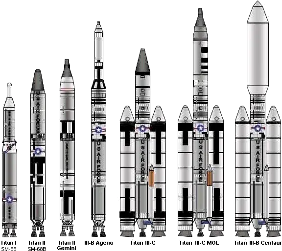  Titan Titan Rocket Family Png Missle Png