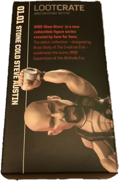  Stone Cold Steve Austin Slam Stars Figure Loot Crate Erotic Literature Png Stone Cold Steve Austin Png