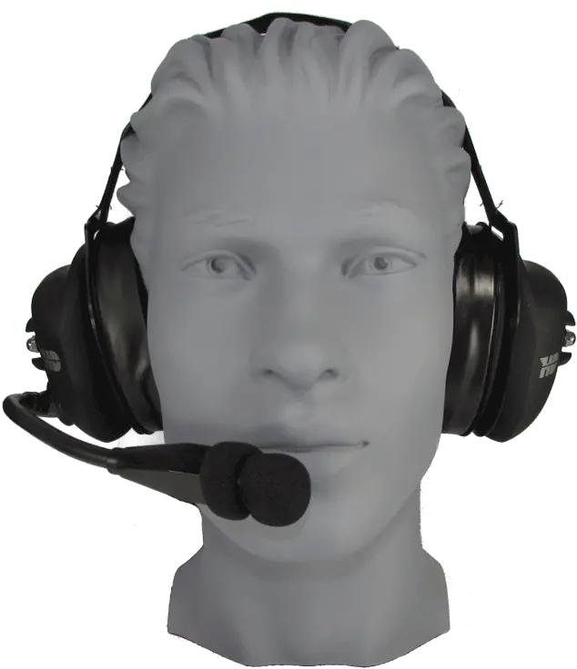  Hd200 Rbf Behind The Head Rubberized Bleak Electret Mic For Teen Png Headphones Silhouette Png