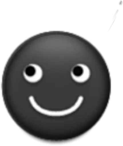  Download Black Moon Emoji Face Sticker Smiley Png Moon Emoji Png