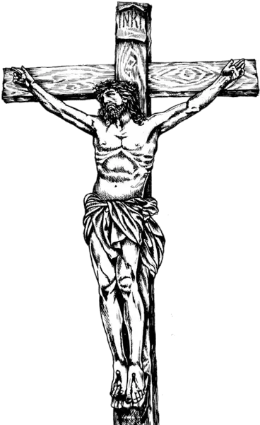  Jesus Cross Png Picture Crucifix Clipart Black And White Jesus Cross Png