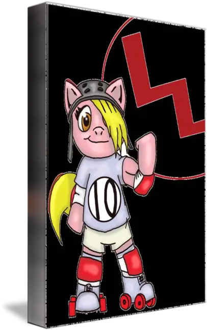  Roller Derby Pony Cartoon Png Cannon Transparent