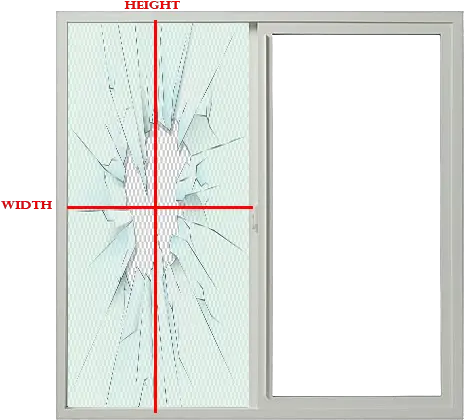  Download Measure The Height And Then Width Of Broken Door Png Broken Window Png