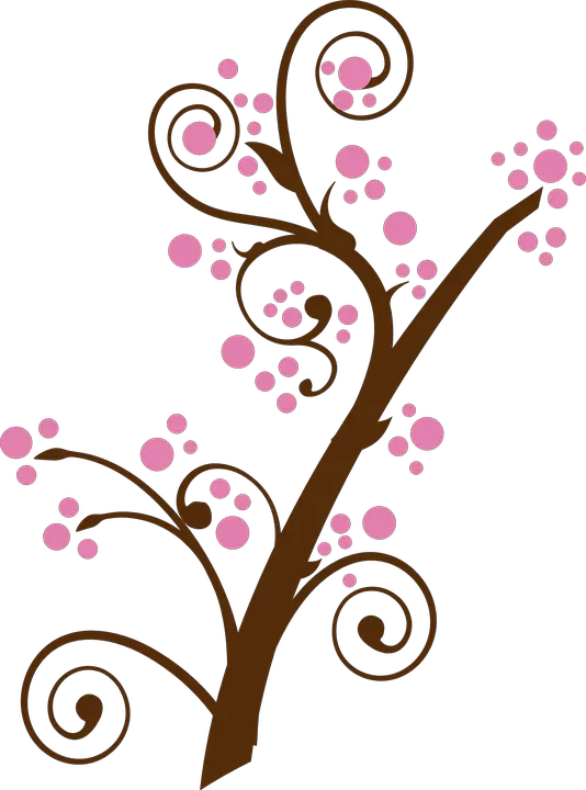  Plum Blossom Tree Clip Art Vector Clip Art Ranting Pohon Bunga Png Cherry Blossom Branch Png