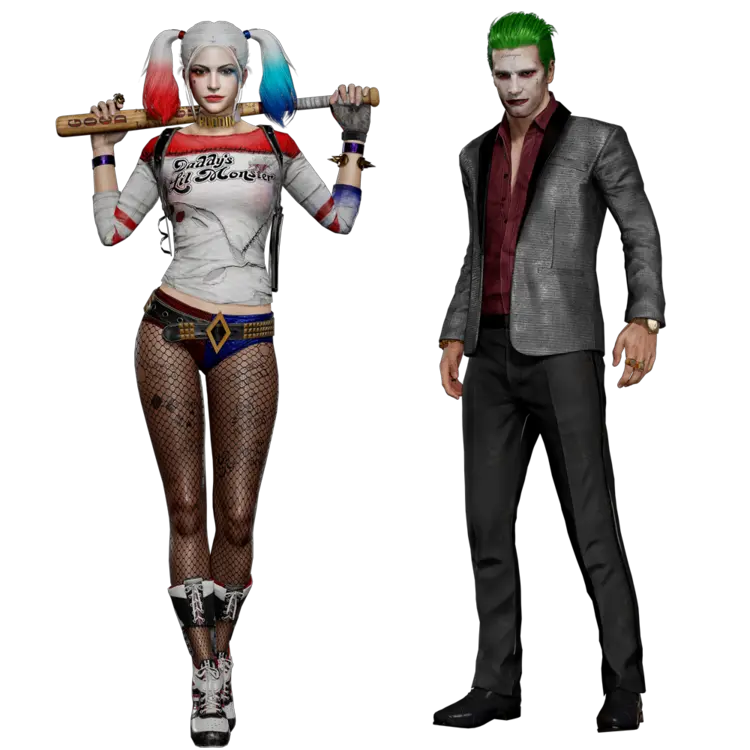  Usg Pubg Joker And Harley Quinn Png Suicide Squad Png