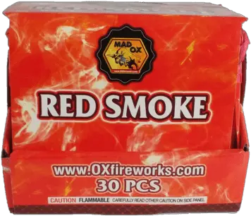  Red Color Smoke Tube 30 Pack Fireworks Plus Png Red Smoke Png