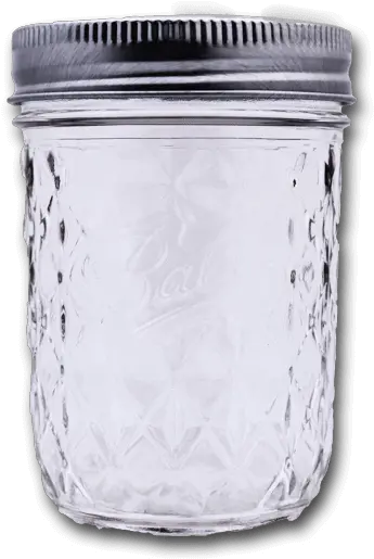  Ball Quilted Crystal Jelly Jar Plastic Png Jelly Jar Png