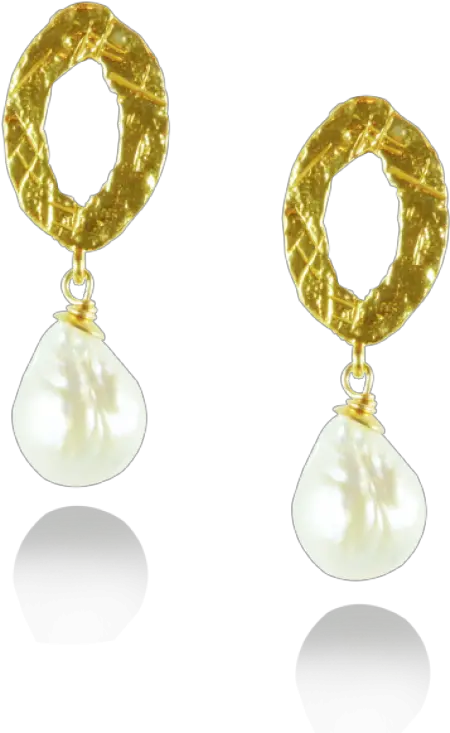  White Pearls Png Gold And White Pearl Drop Earrings Earrings Pearls Png