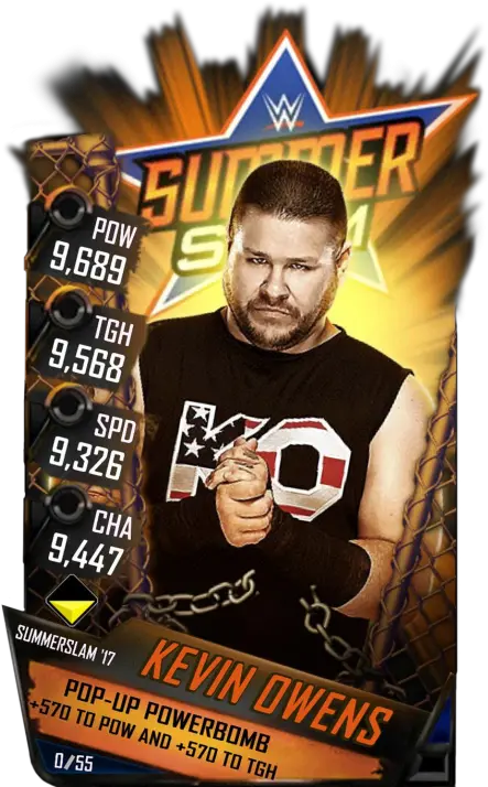  Kevin Owens Wwe Supercard Season 1 Debut Wwe Supercard Finn Balor Wwe Supercard Png Kevin Owens Png