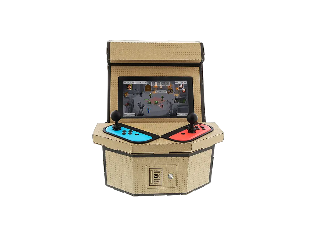  Nykou0027s New Nintendo Cardboard Kit Lets You Build A Retro Nintendo Labo Arcade Png Arcade Cabinet Png