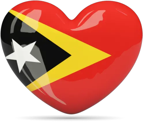  Heart Icon Illustration Of Flag East Timor Timor Leste Flag Heart Png Love Icon