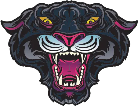  Printed Vinyl Black Panther Stickers Factory Illustration Png Black Panther Head Png