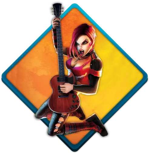  Guitar Hero 3 A Icon Water Gaming Iconset Tooschee Guitar Hero 3 Poster Png Guitar Icon Png