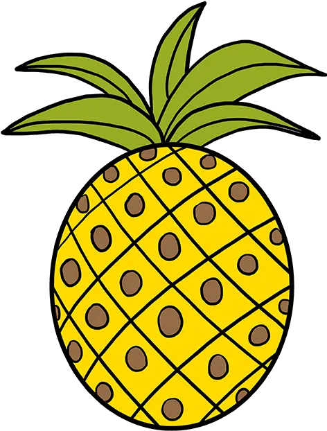  Cartoon Pineapple Drawing Free Download Easy Pineapple Drawing Png Pineapple Cartoon Png