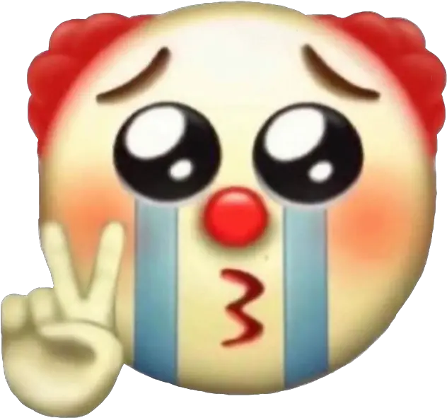  Download Clown Sad Emoji Crying Cry Funny Meme Clown Emoji Meme Png Laughing Crying Emoji Transparent Background