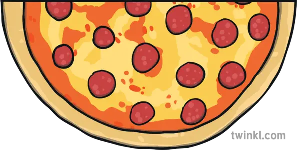  Round Pepperoni Pizza Half Slice 2 Topics Fractions Ks1 Half A Pizza Clipart Png Pizza Slice Clipart Png