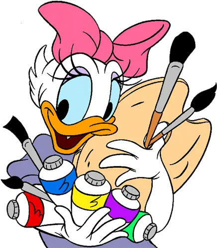  42 Daisy Packing Dai Duck Clip Art Clipartlook Daisy Duck With Art Png Daisy Duck Png