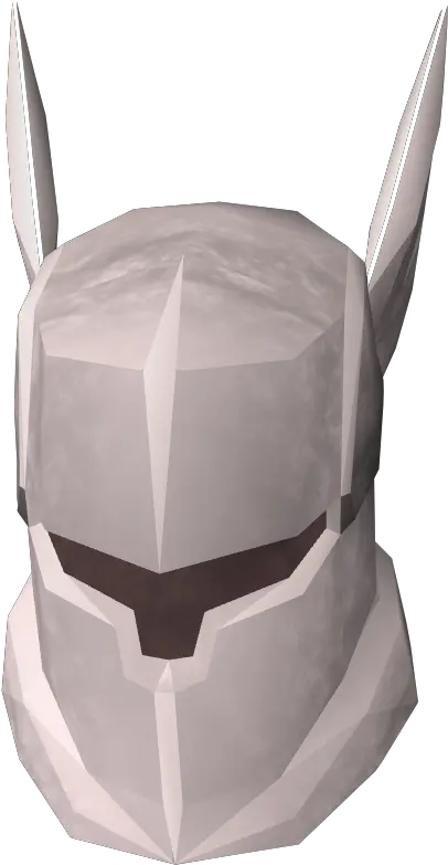  Download White Knight Helmet That Demon Runescape White Full Helm Png Knight Helmet Png