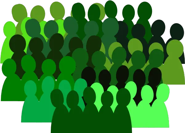  Larger Very Green Crowd Png Clip Arts Green Teamwork Clipart People Crowd Png