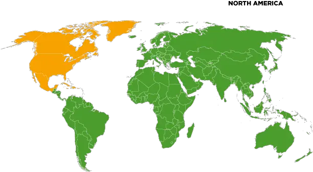  North America World Map Png North America Transparent