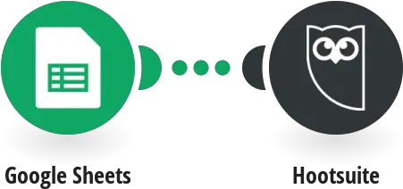  Hootsuite Integrations Integromat Google Sheets Png Hootsuite Logo Png