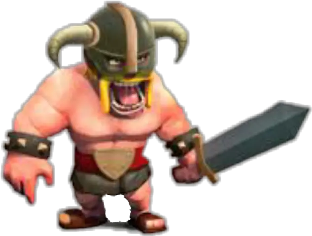  Barbarian Clash Of Clans Video Game Character Freetoedit Level 6 Clash Of Clans Barbarian Png Video Game Characters Png