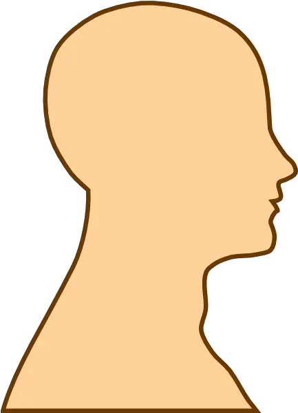  Human Brain Clip Art Human Outline Template Png Download Side View Blank Face Brain Outline Png